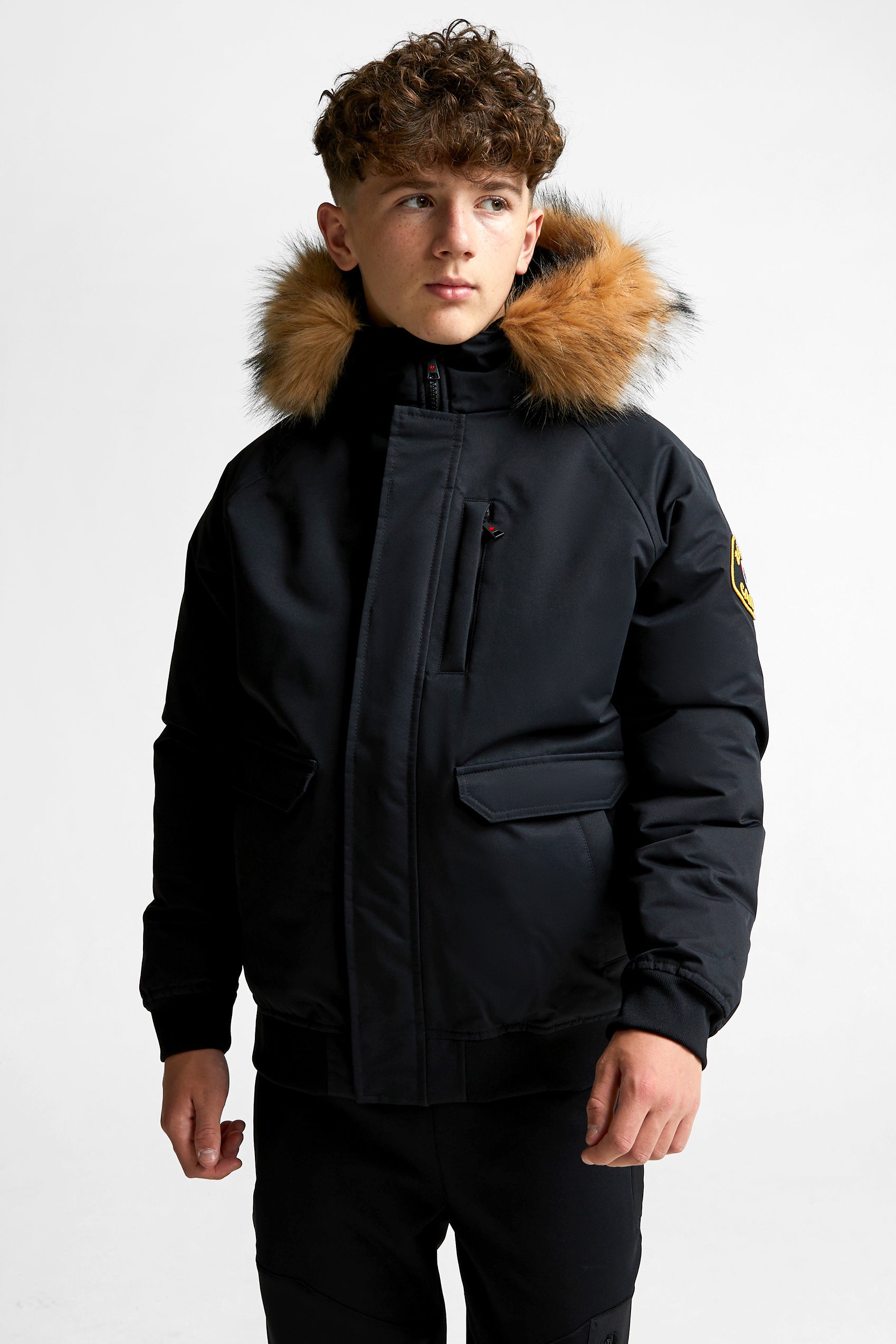 Abelli Wattierte Bomberjacke - Jet Black