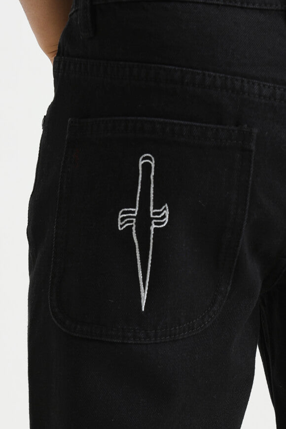 Jeans a taglio dritto - Nero + Bianco