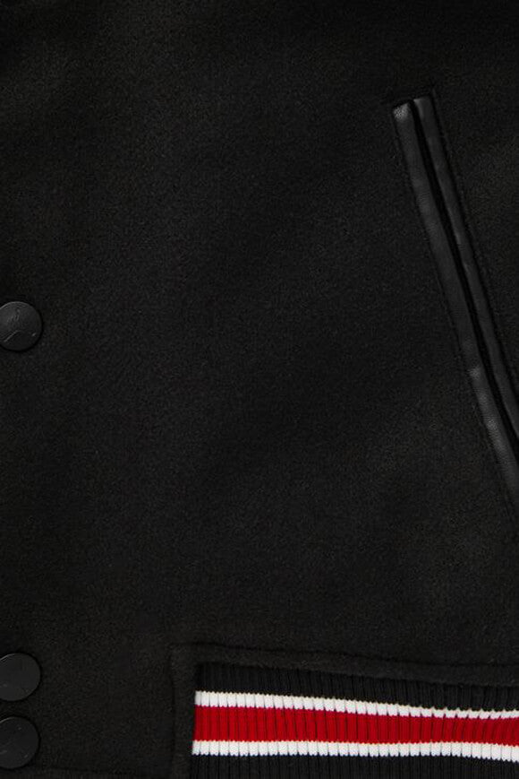 Varsity bomber jacket - Black + Red