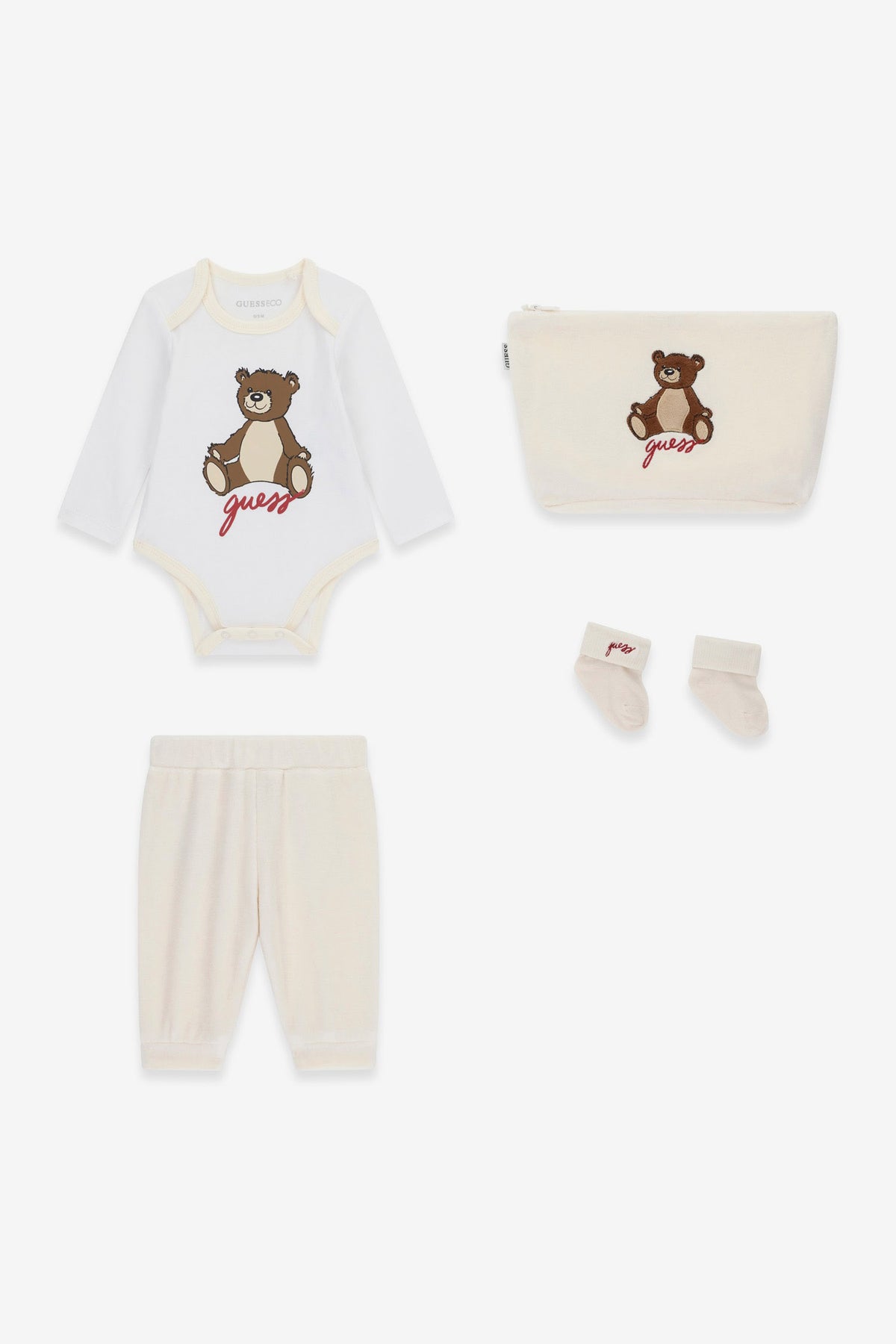 Baby-Set - Cream + White