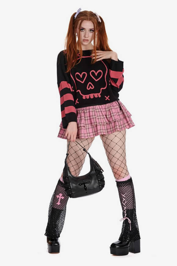 Mini jupe - Pink + Black