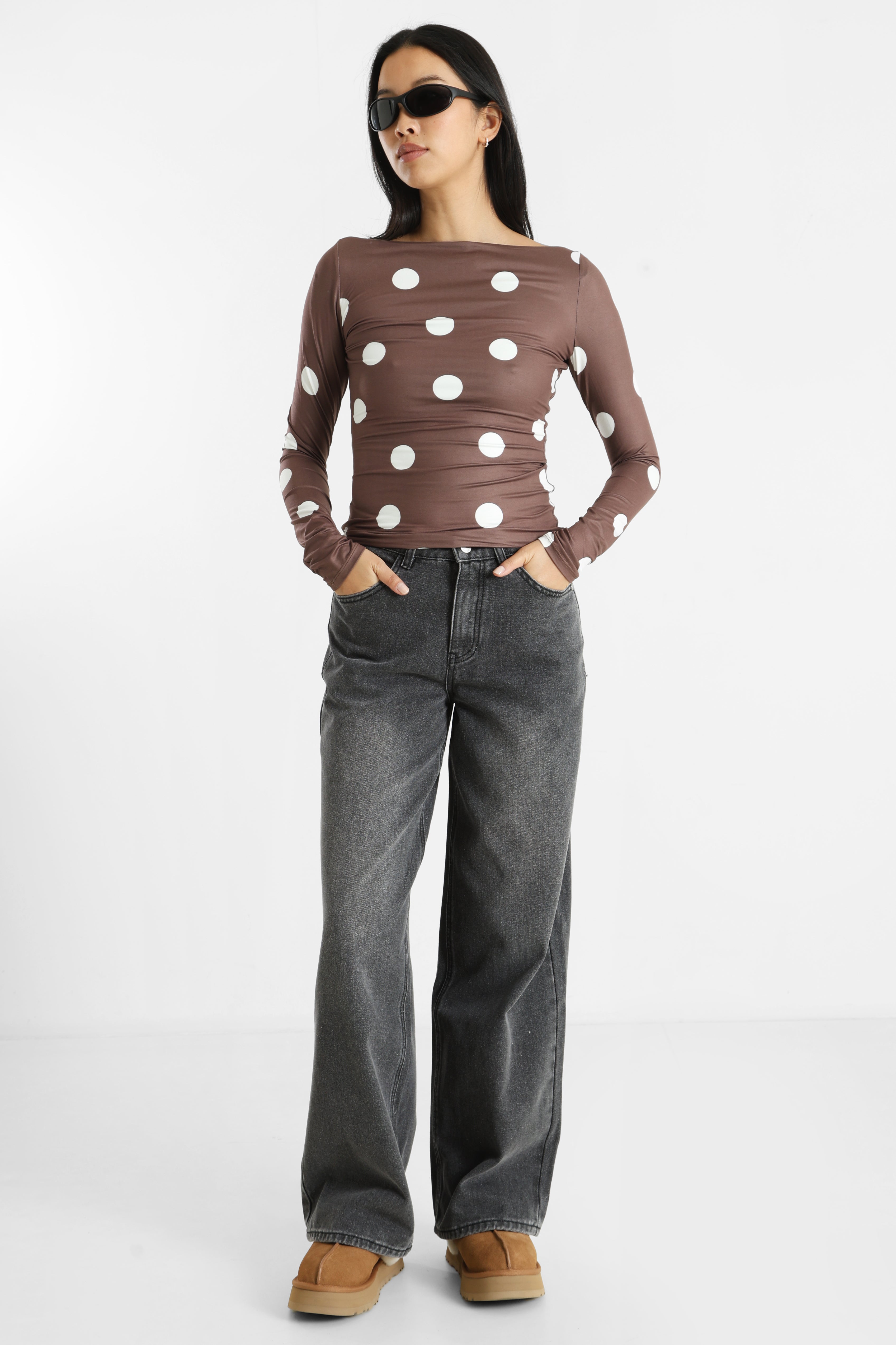 Long sleeve shirt - Brown