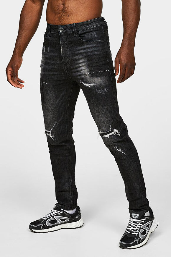 Jeans Pastini Loose Carrot Fit - Nero lavato