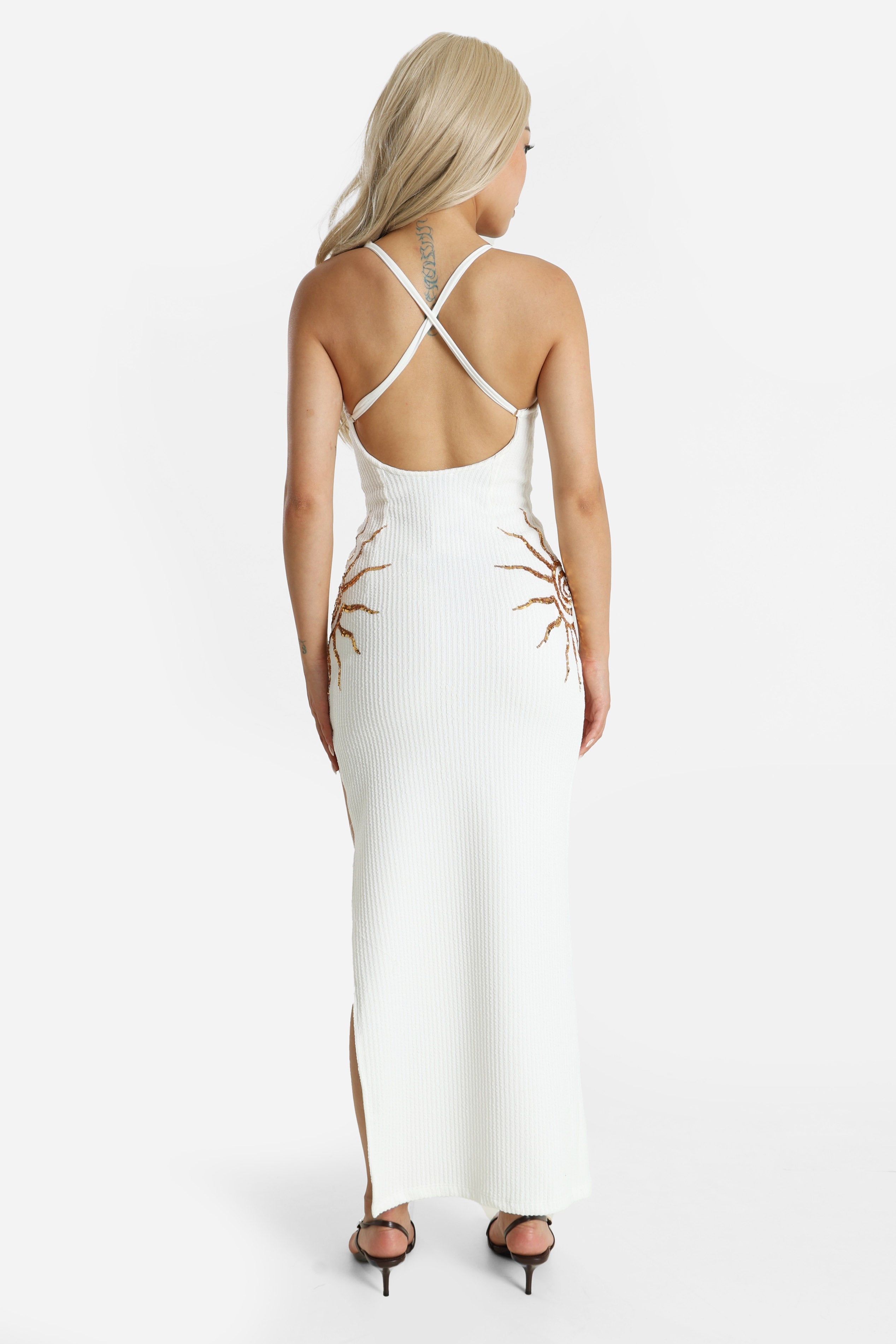 Maxikleid mit Strass