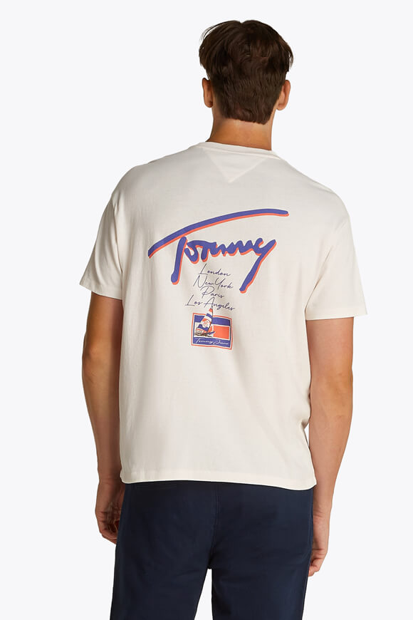 Loose Faded Graphic T-shirt - Ancient White