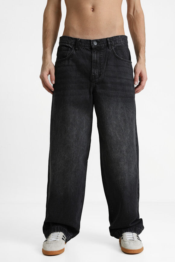 Eren Wide Baggy Jeans L32 - Washed Black