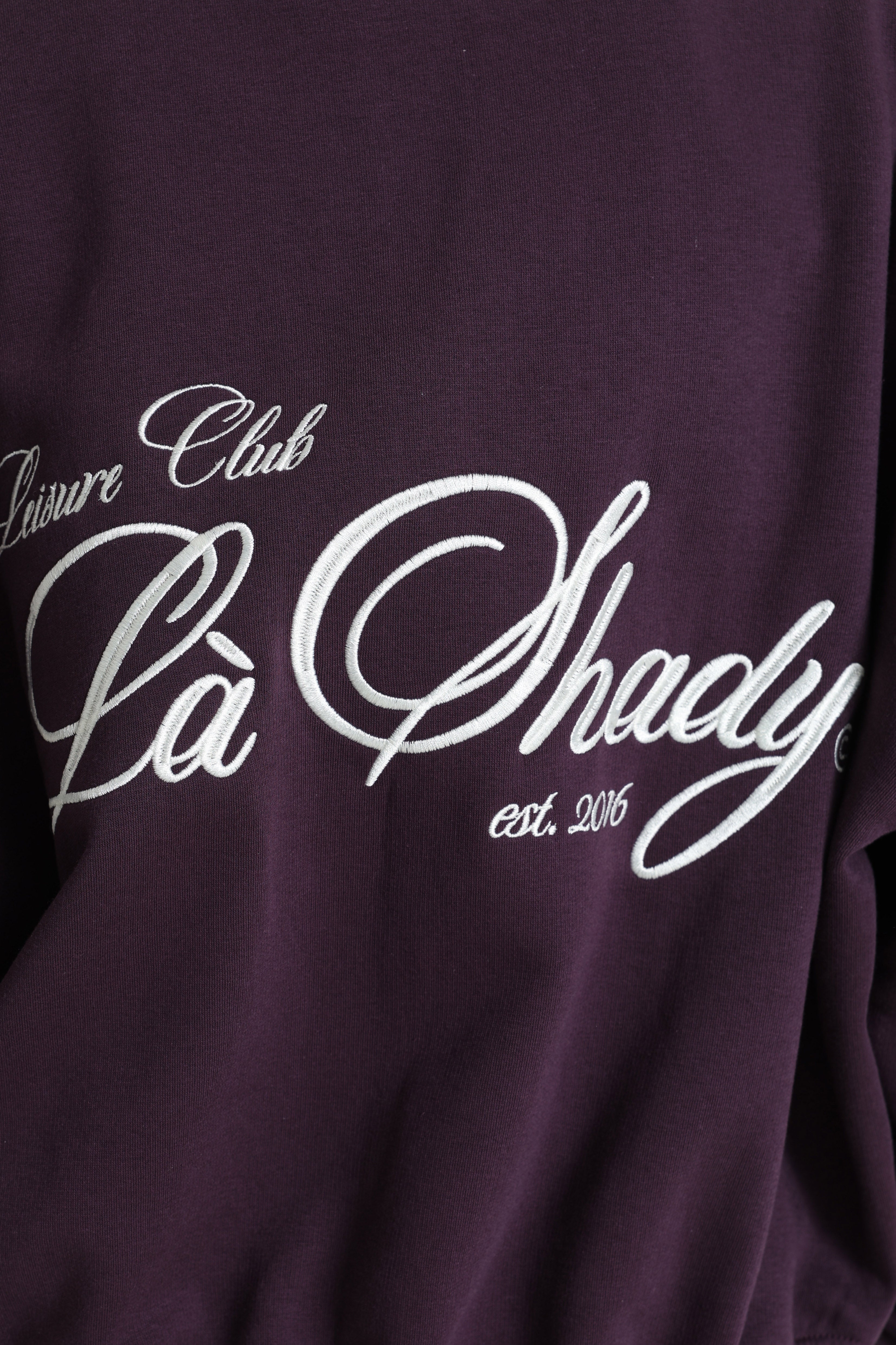 Sweatshirt - Aubergine + Ecru