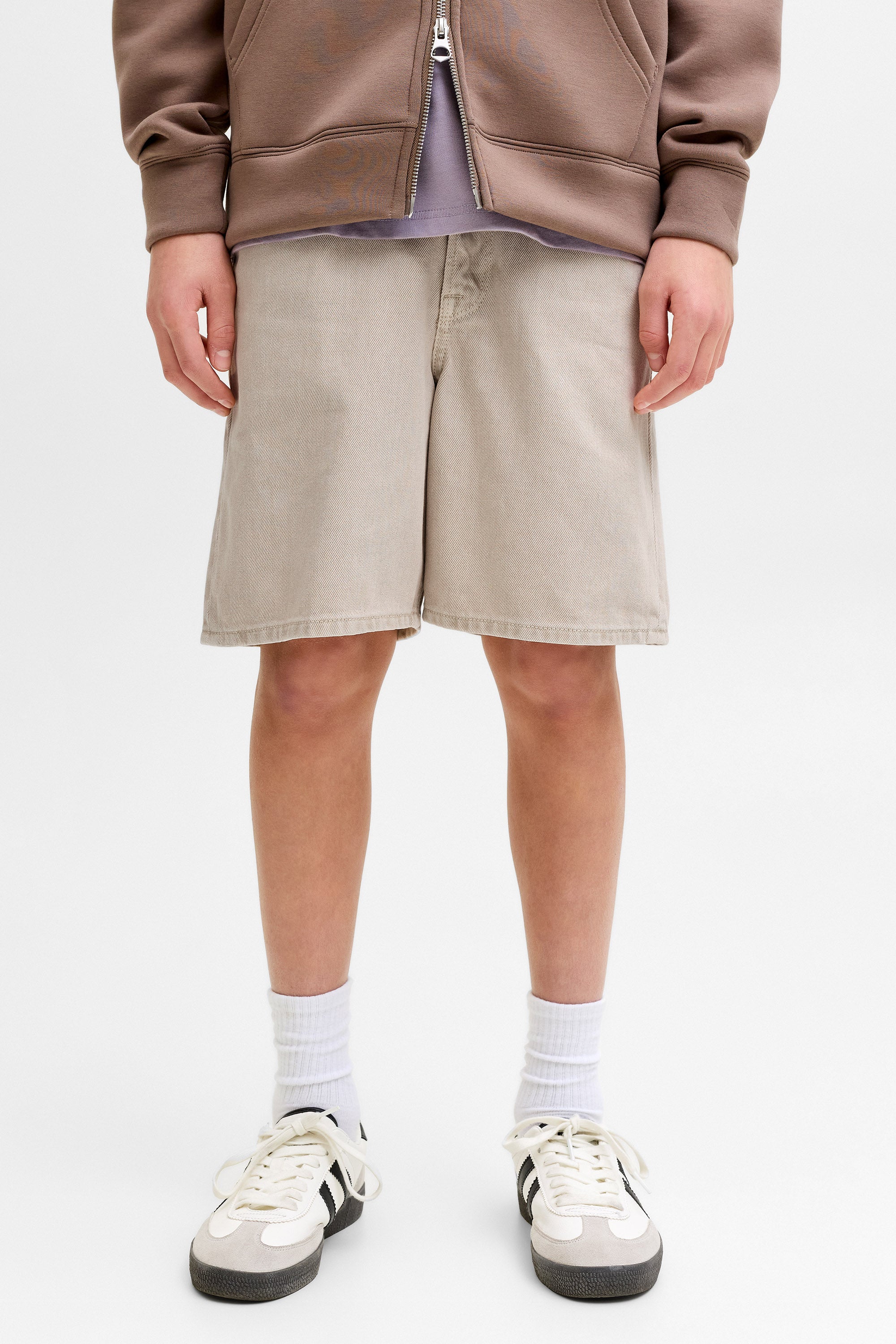 Jeans corti JJITONY, vestibilità loose fit - Moonbeam