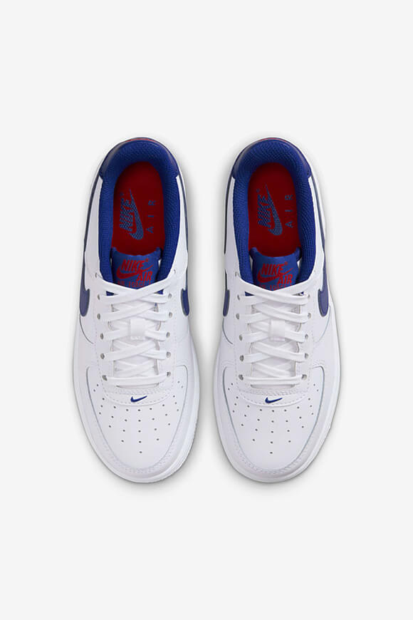 Air Force 1 Sneaker - White + Deep Royal Blue