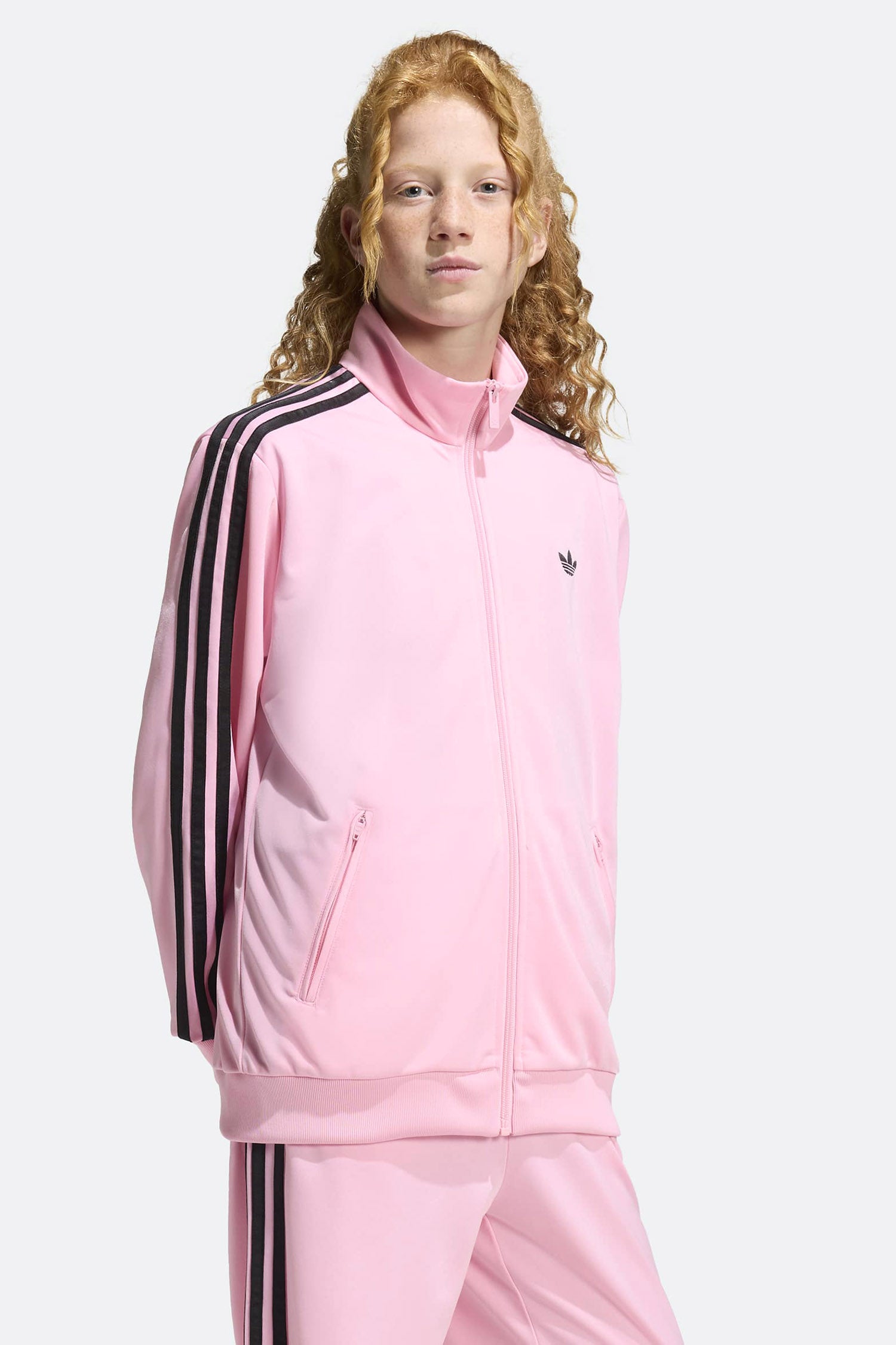 Track jacket - Light Pink + Black