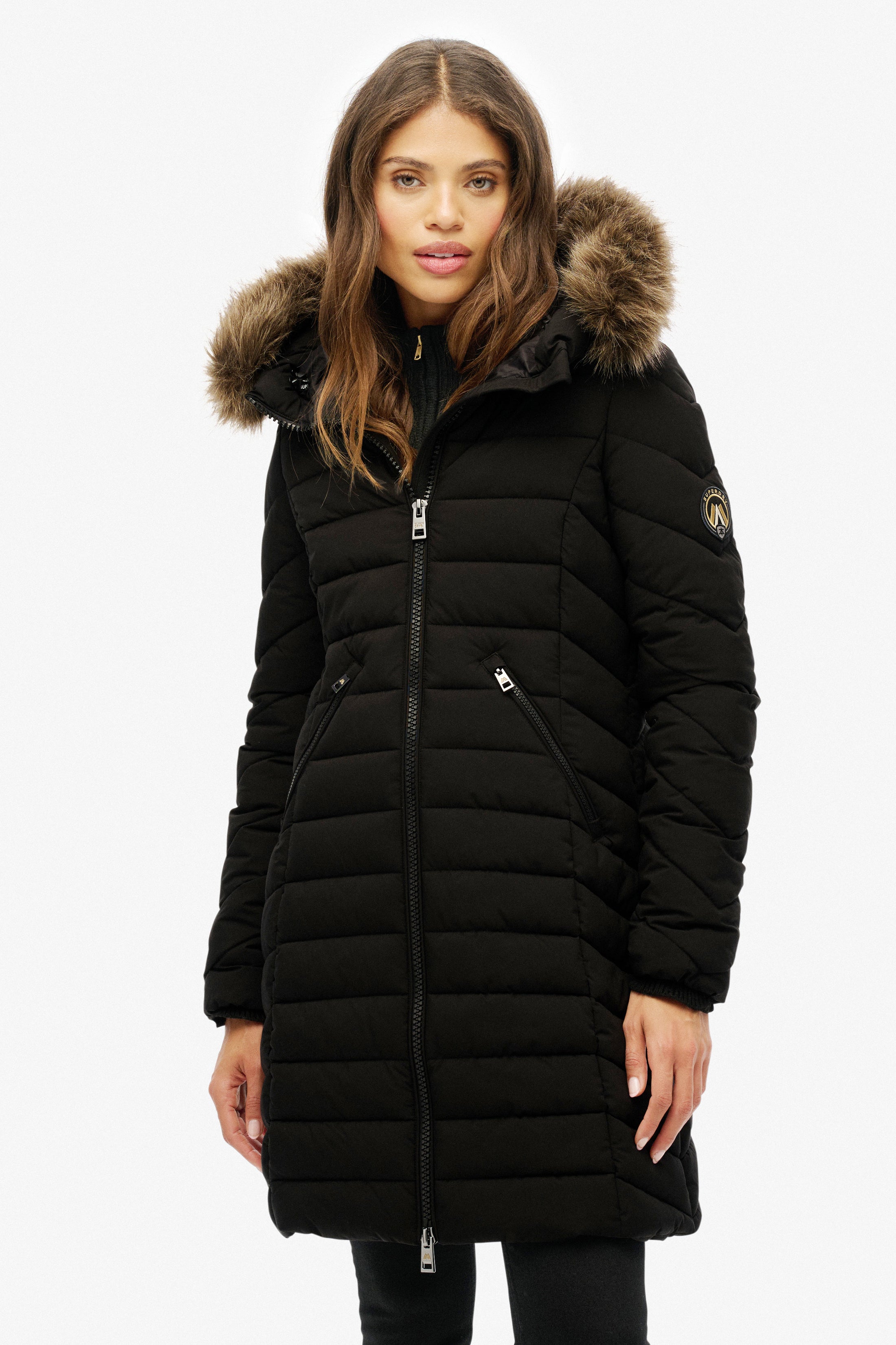 Puffermantel - Black