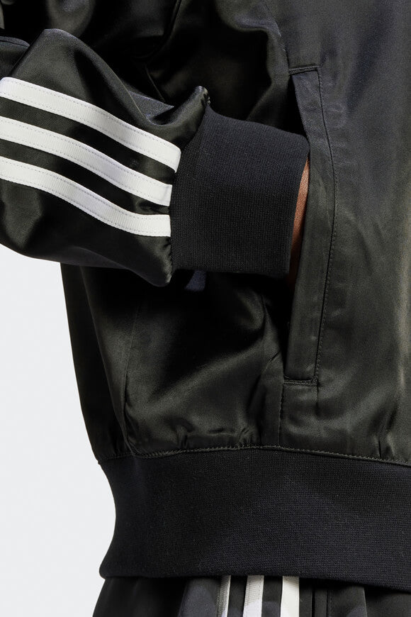 Bomber en satin - Noir