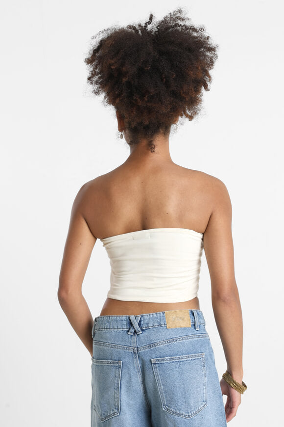 Bandeau crop top - cream