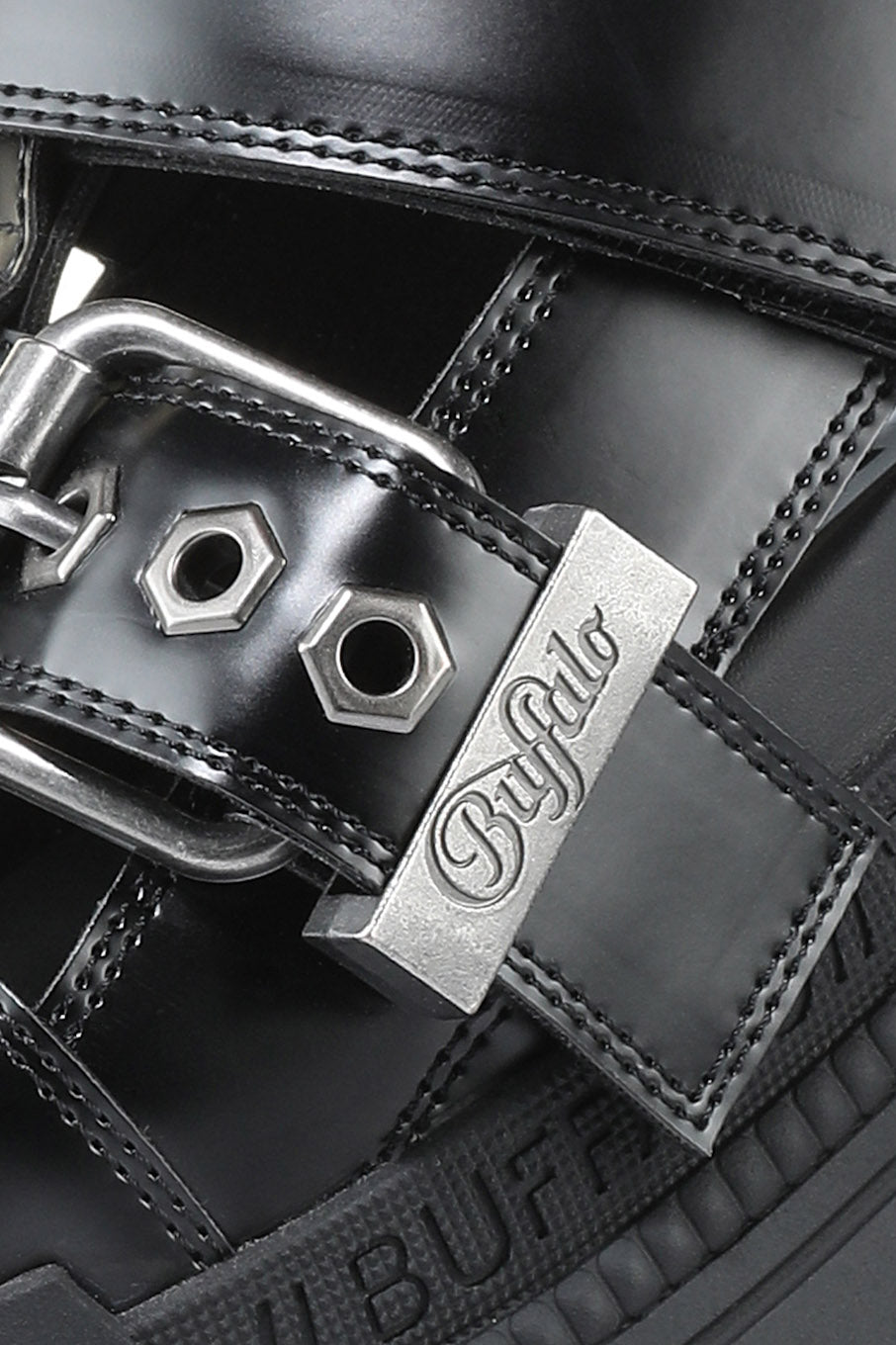 Vegan Gospher Zeus Plateau Sandalen - Black