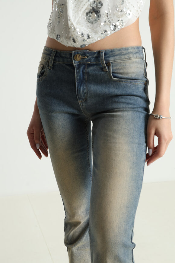 Flare jeans - Washed blue