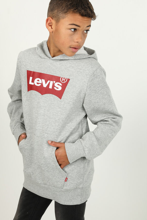 Felpa con cappuccio - Grigio screziato