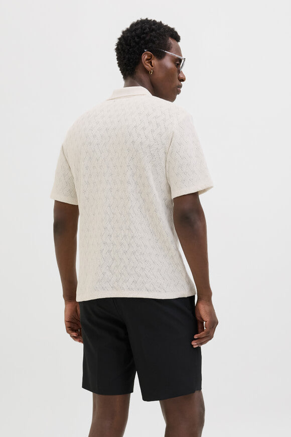 JPRBLATRENT Strick Poloshirt - Cloud Dancer