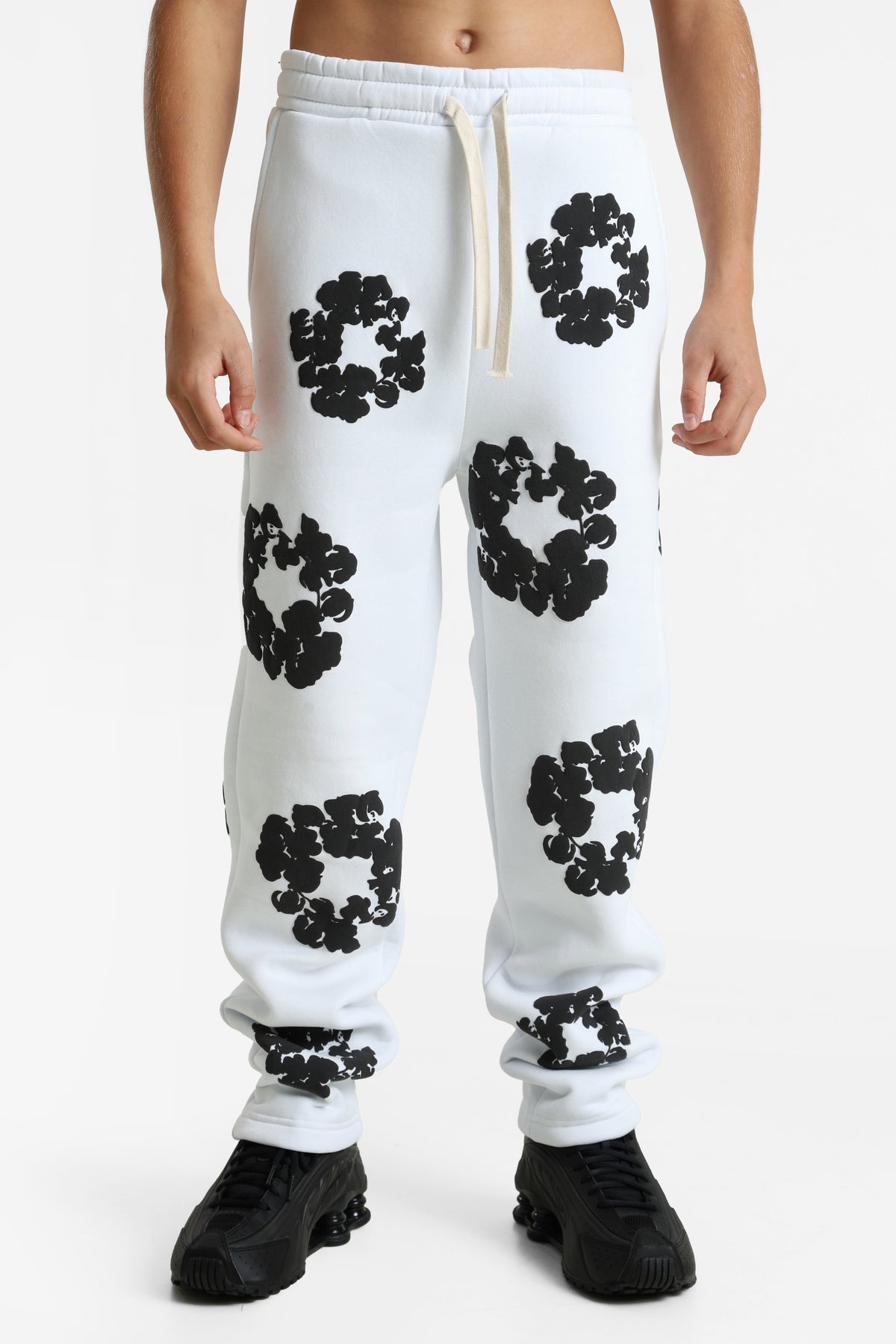 Sweatpants - White + Black