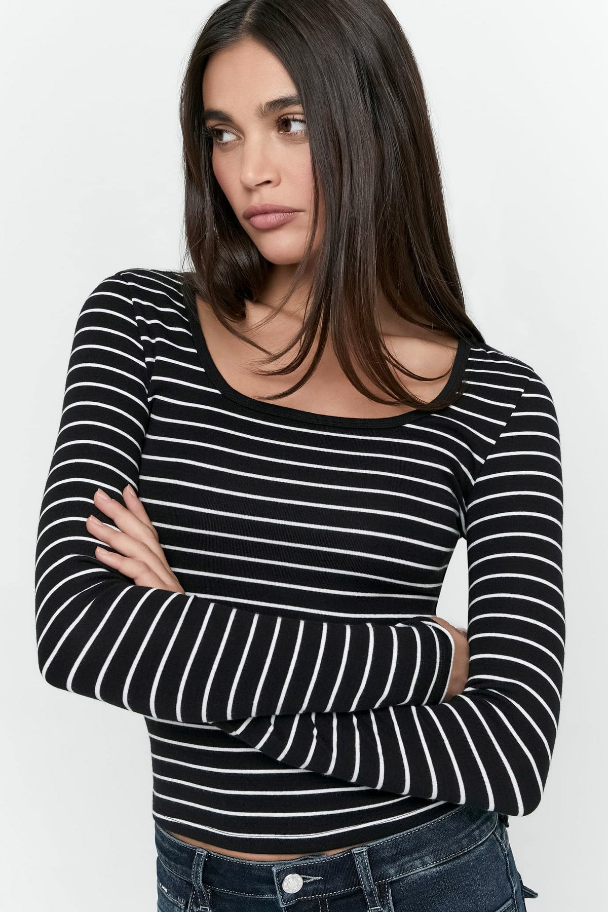 Camicia a maniche lunghe - Black + White