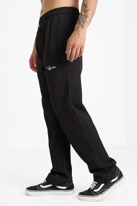Strukturierte Stoffhose - Washed Black