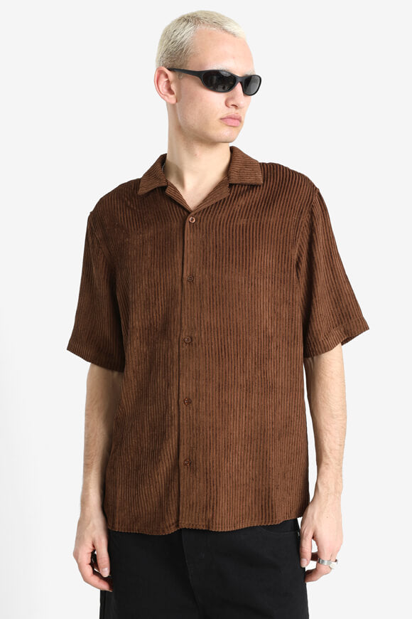 Strukturiertes Hemd - Braun