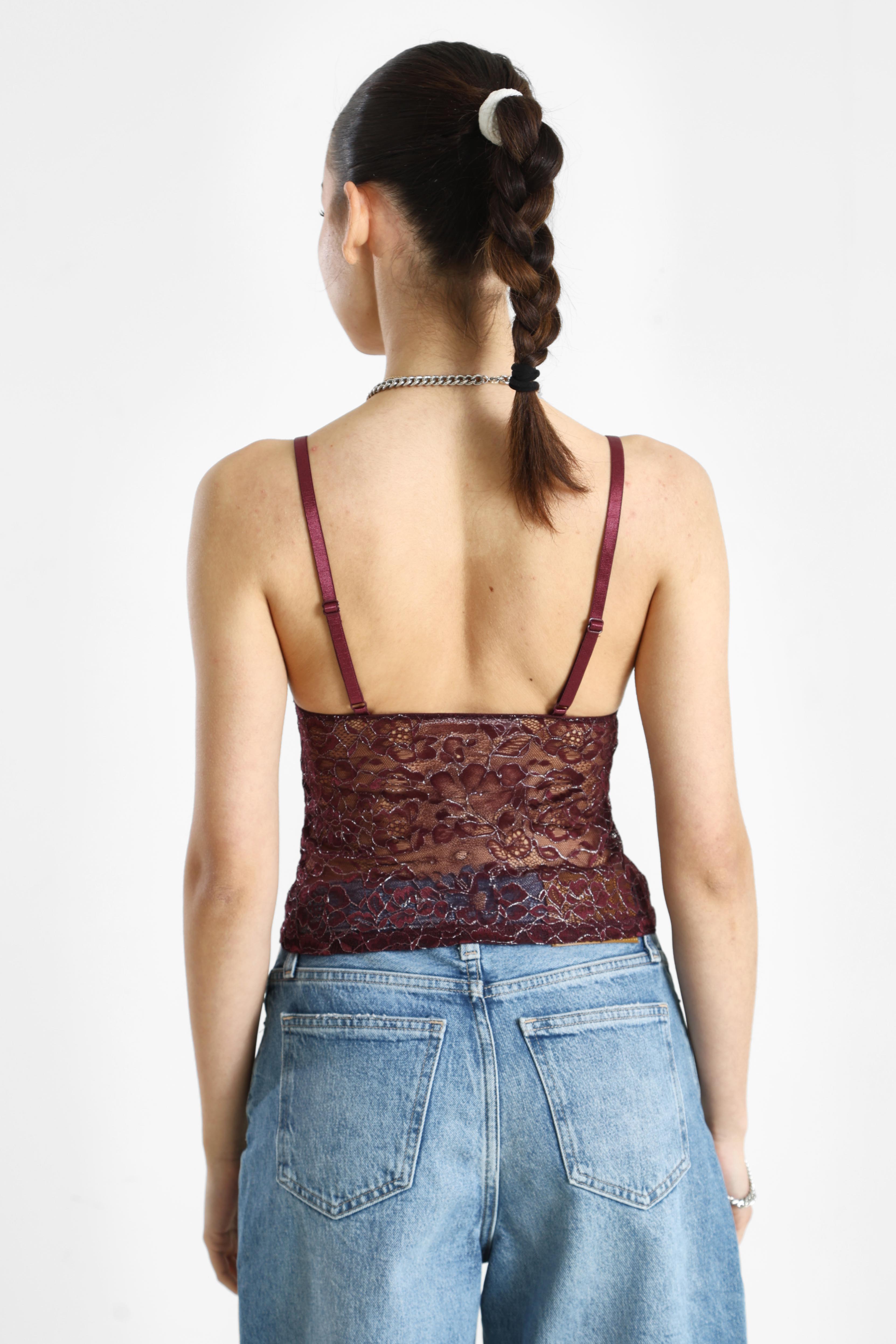 ONLCHLOE Mesh Trägertop - Winetasting