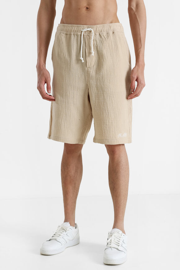 Fabric shorts - Beige