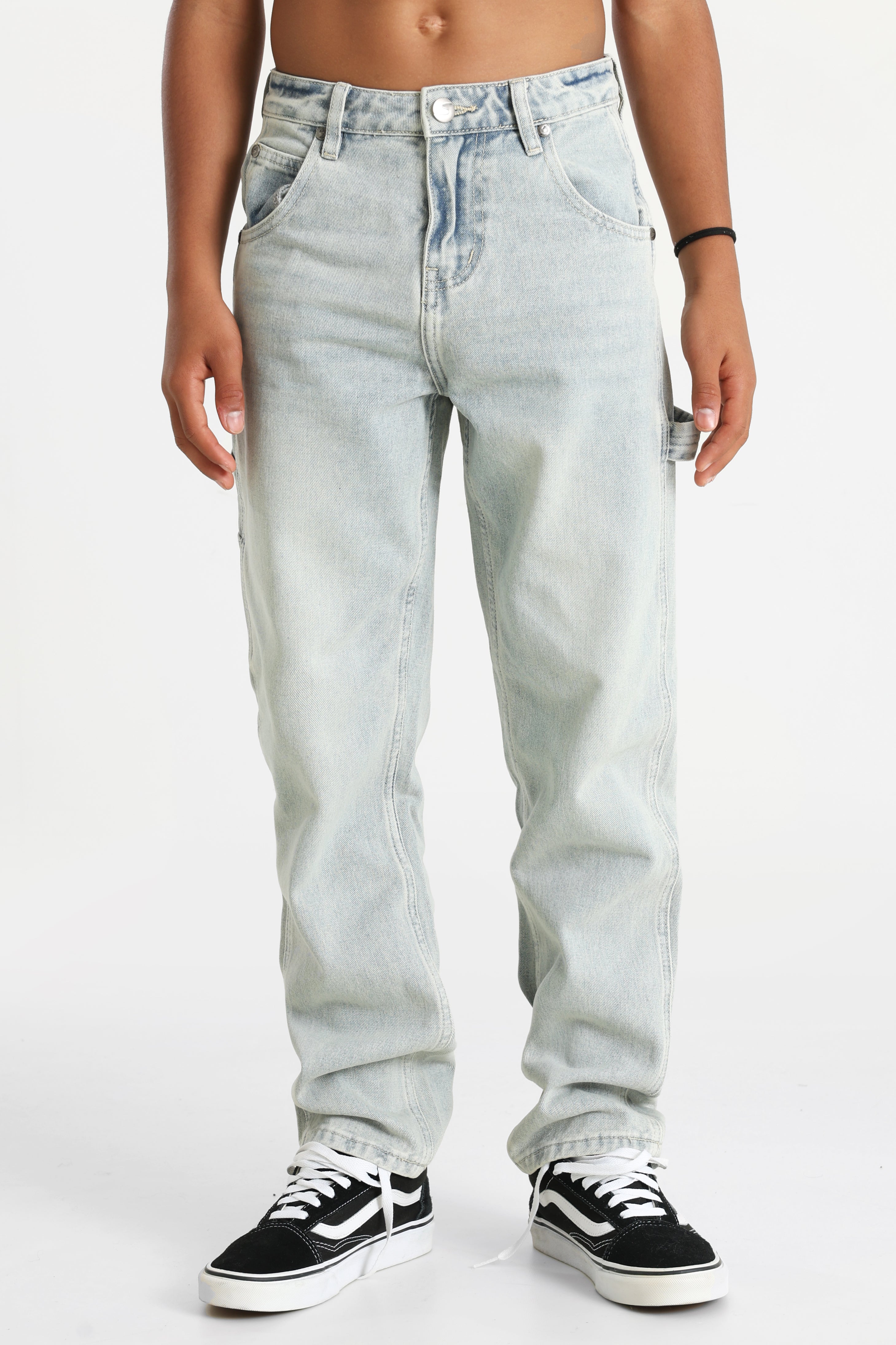 Straight fit jeans - light blue denim