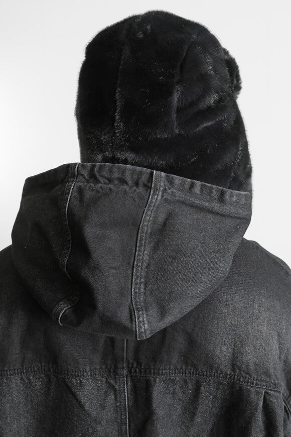 Chapka en fourrure synthétique - Noir