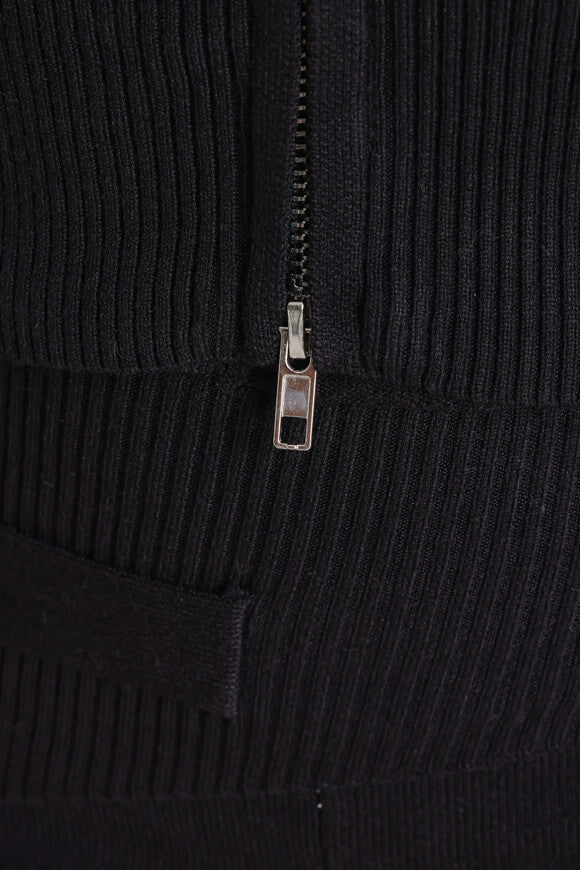 Crop Strickjacke - Schwarz