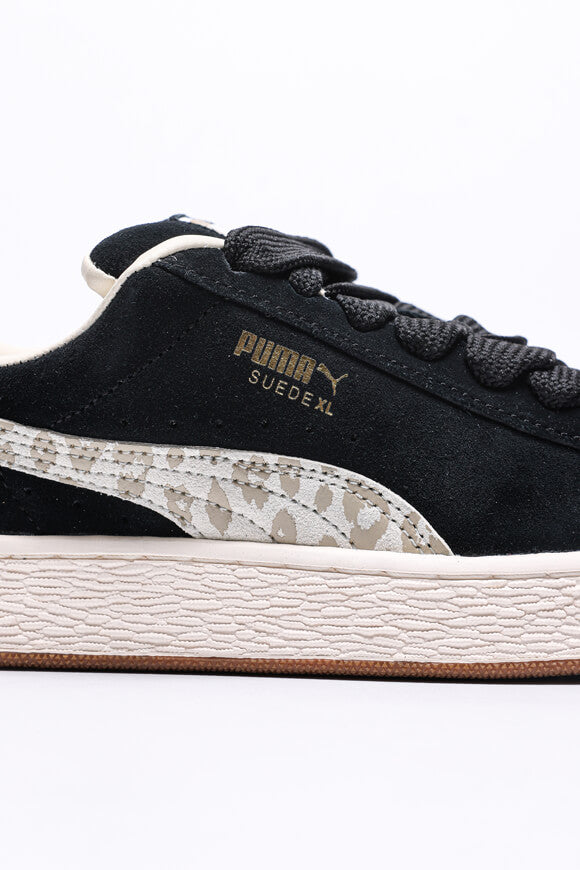 Suede XL Sneaker - Black + Warm White