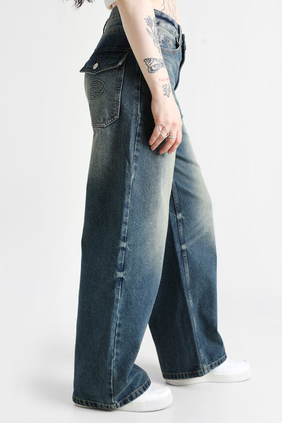 Super baggy fit jeans - blue used