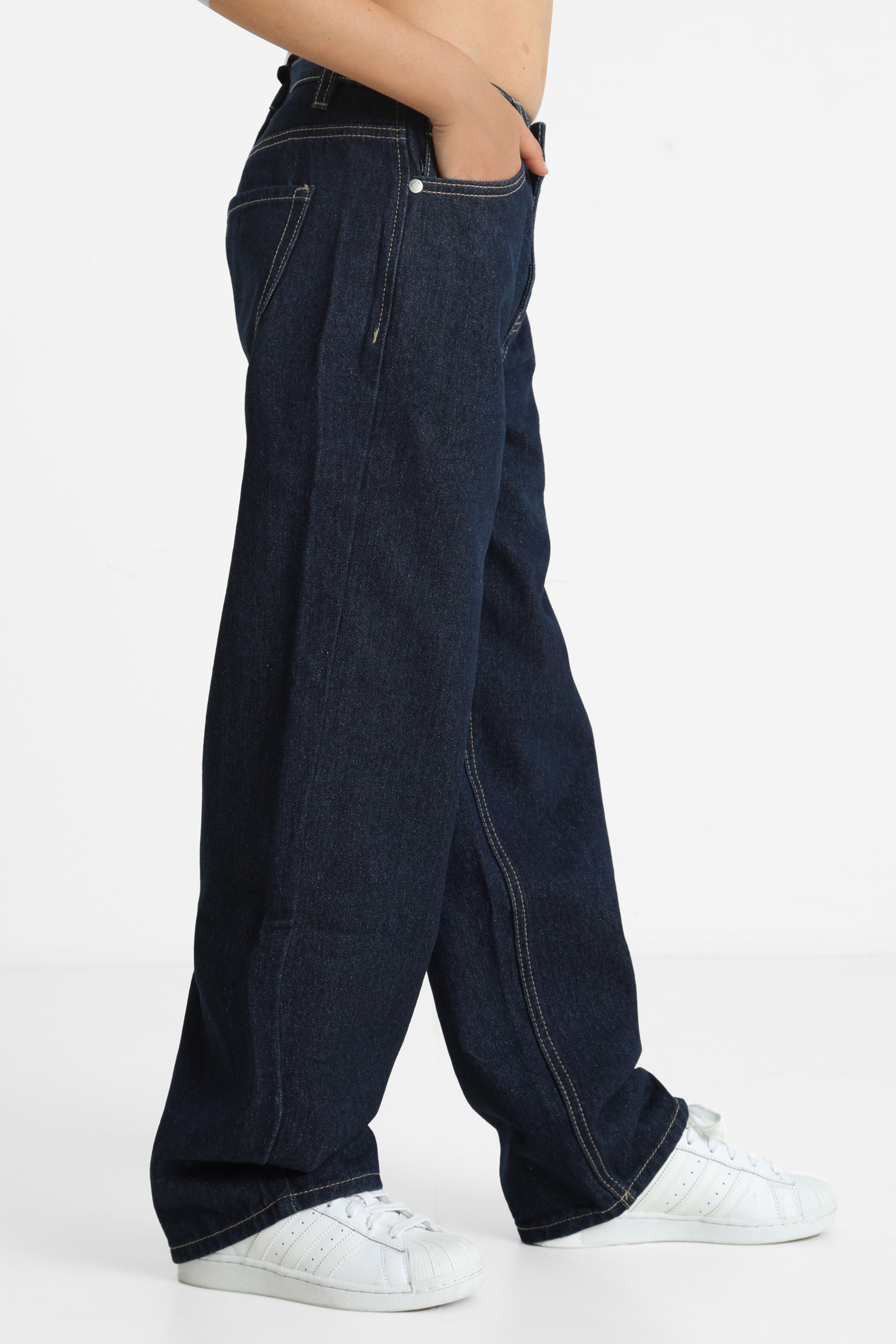 Wide Leg Jeans - Dunkelblau