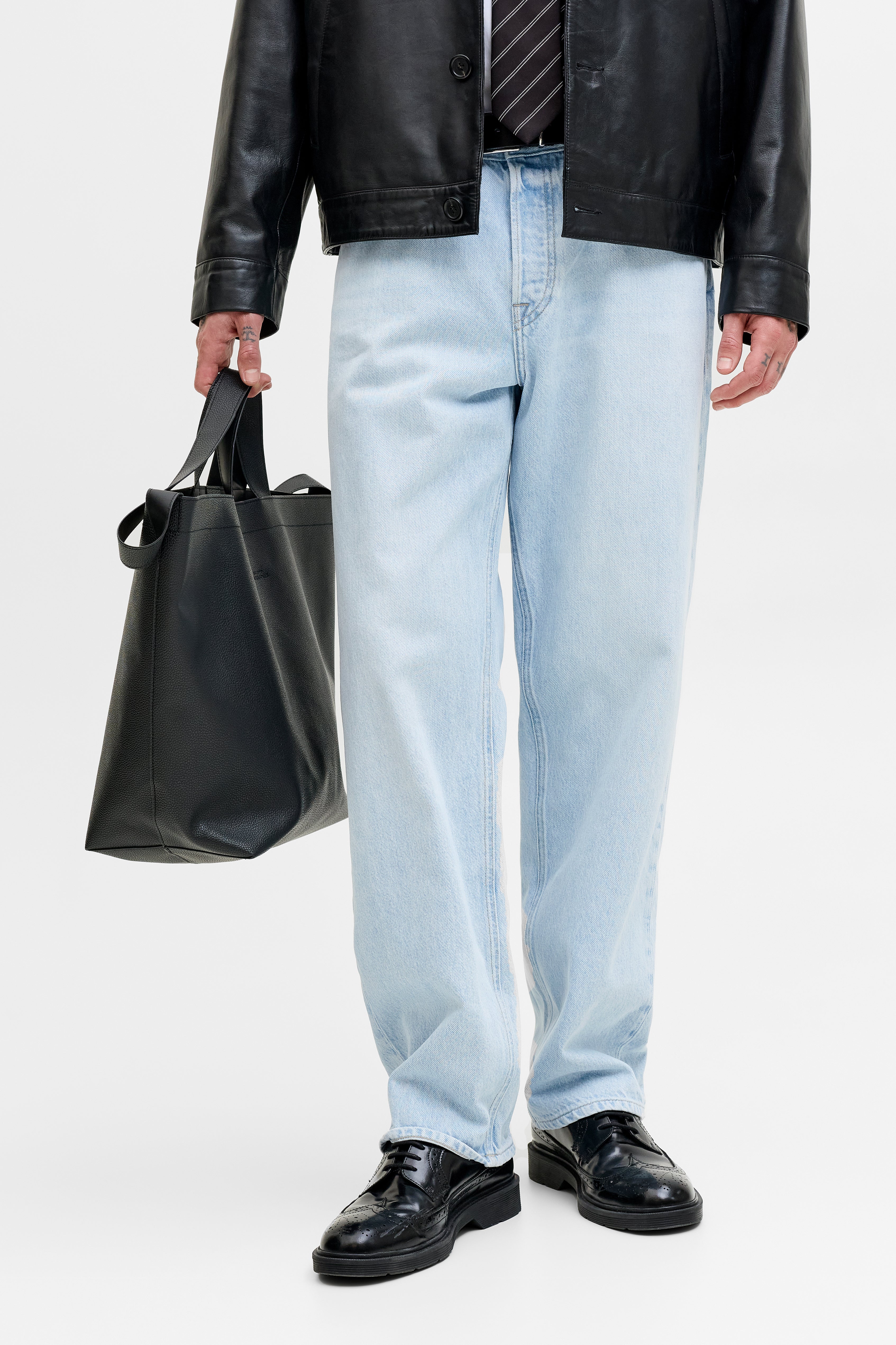 763 JJIEDDIE JJORIGINAL Loose Fit Jeans - Blue Denim