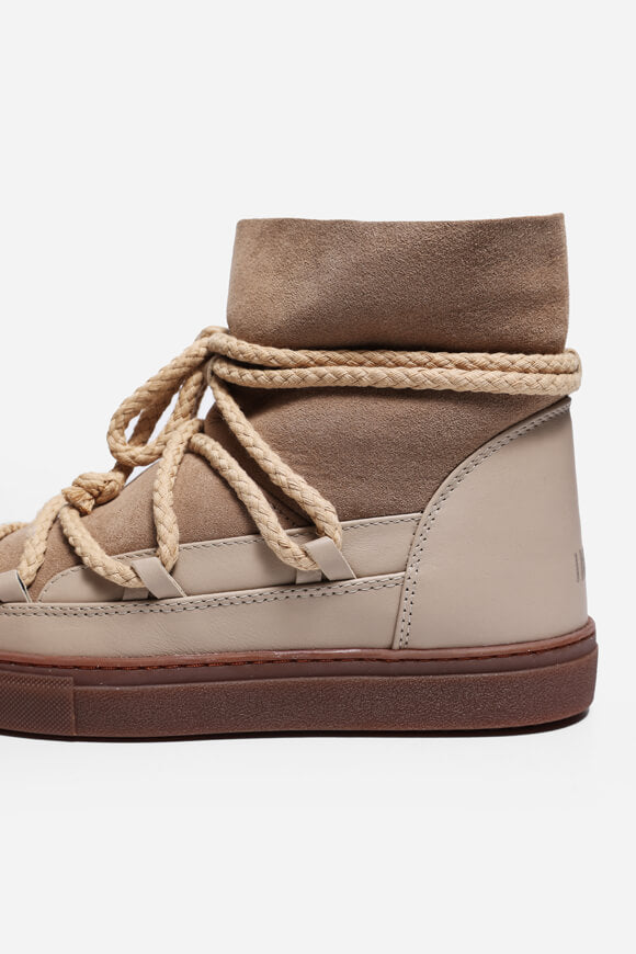 Lined winter ankle boot - beige