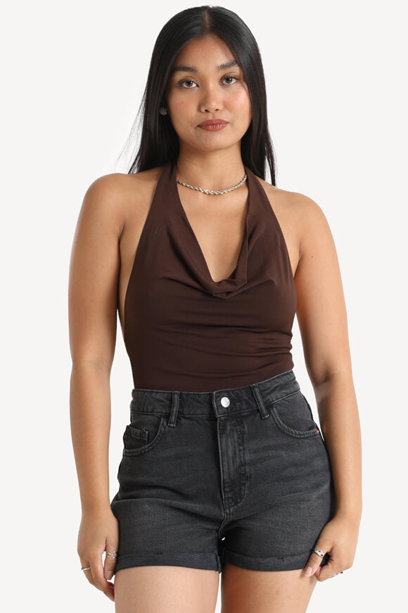 Neckholder-Body - Dunkelbraun