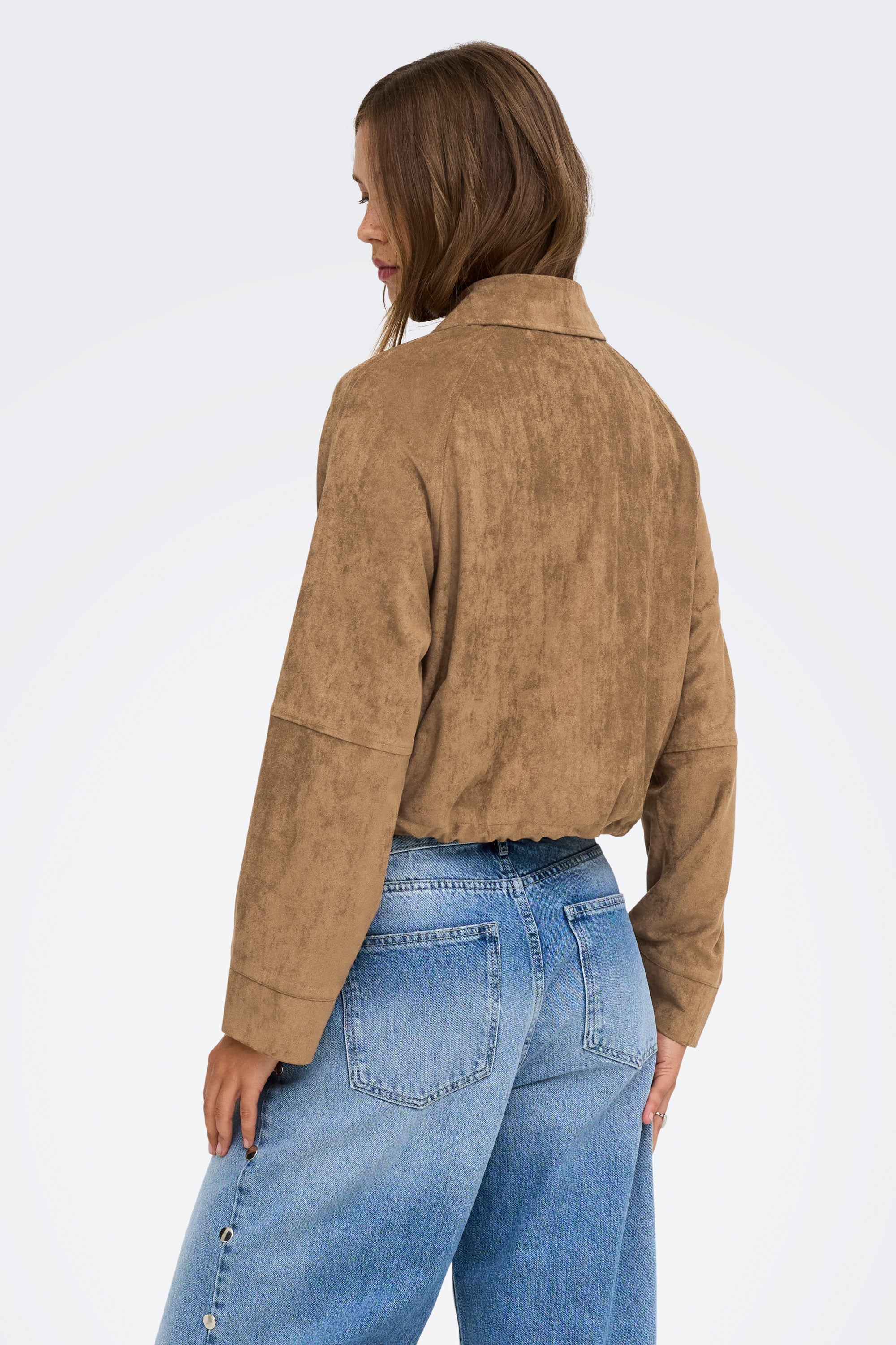 ONLLIXA veste courte en similidaim - Bison