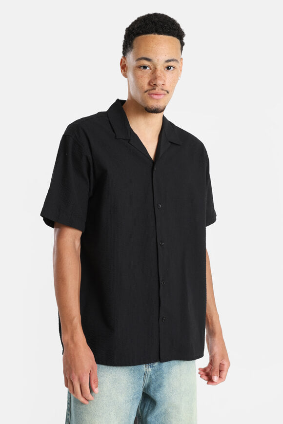 JORLUKE chemise en seersucker - Black