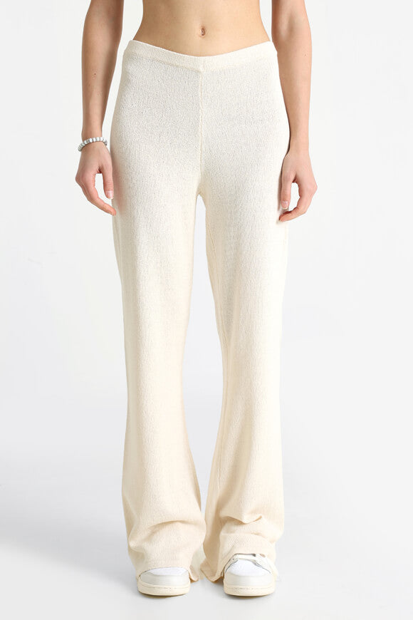 Knitted trousers - cream