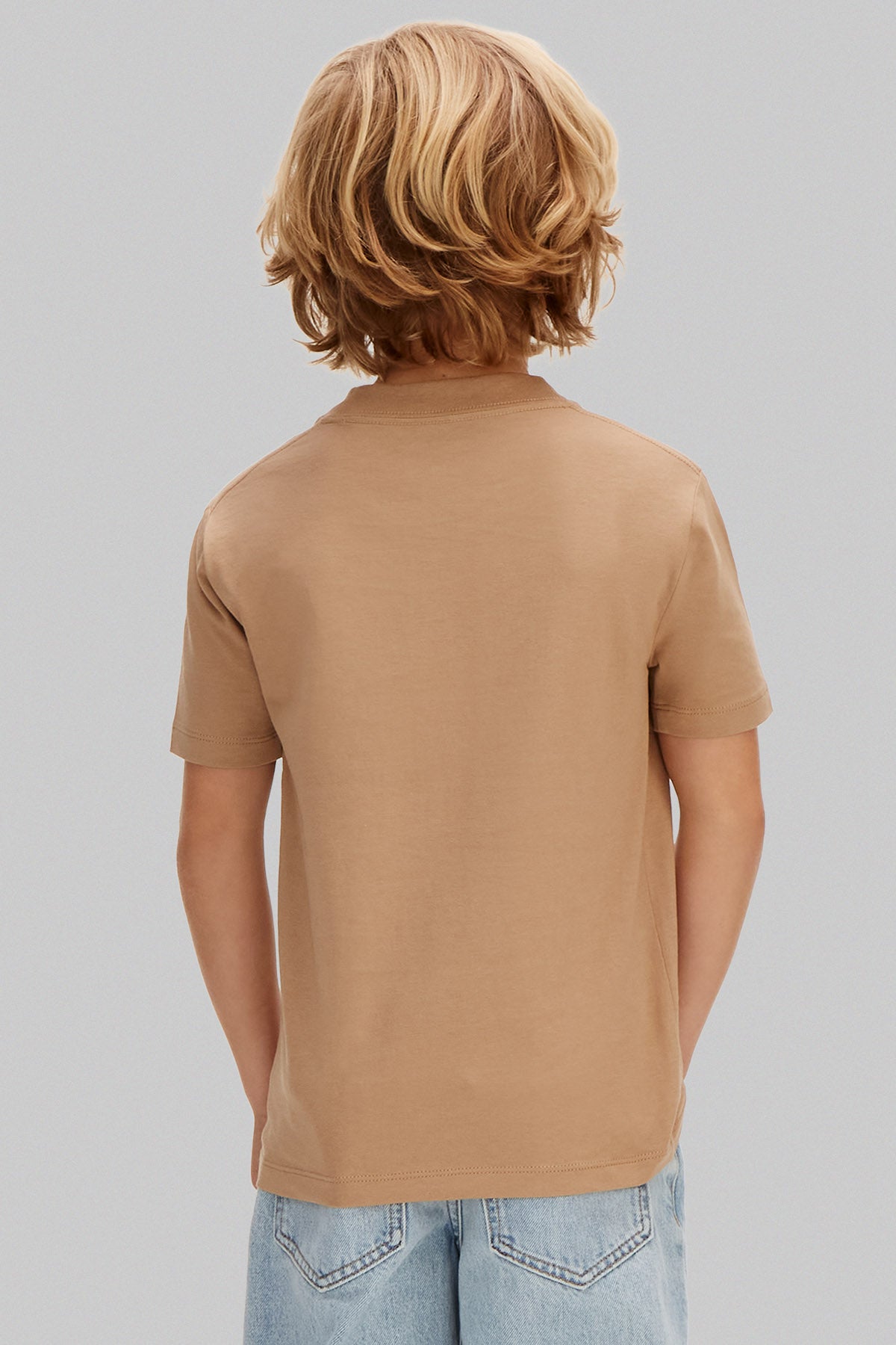 Monogram Doppelpack T-Shirts - Beige + Blue