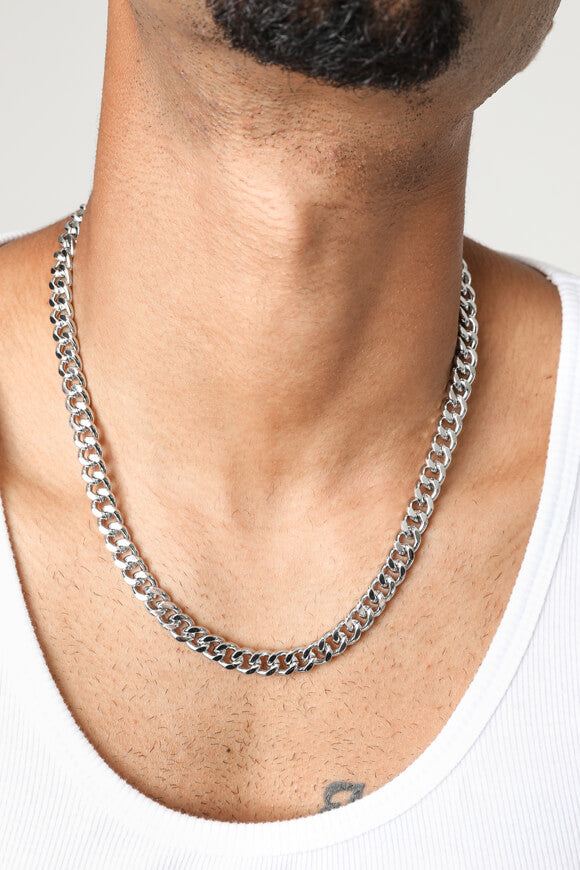 Collier gourmette - Argenté