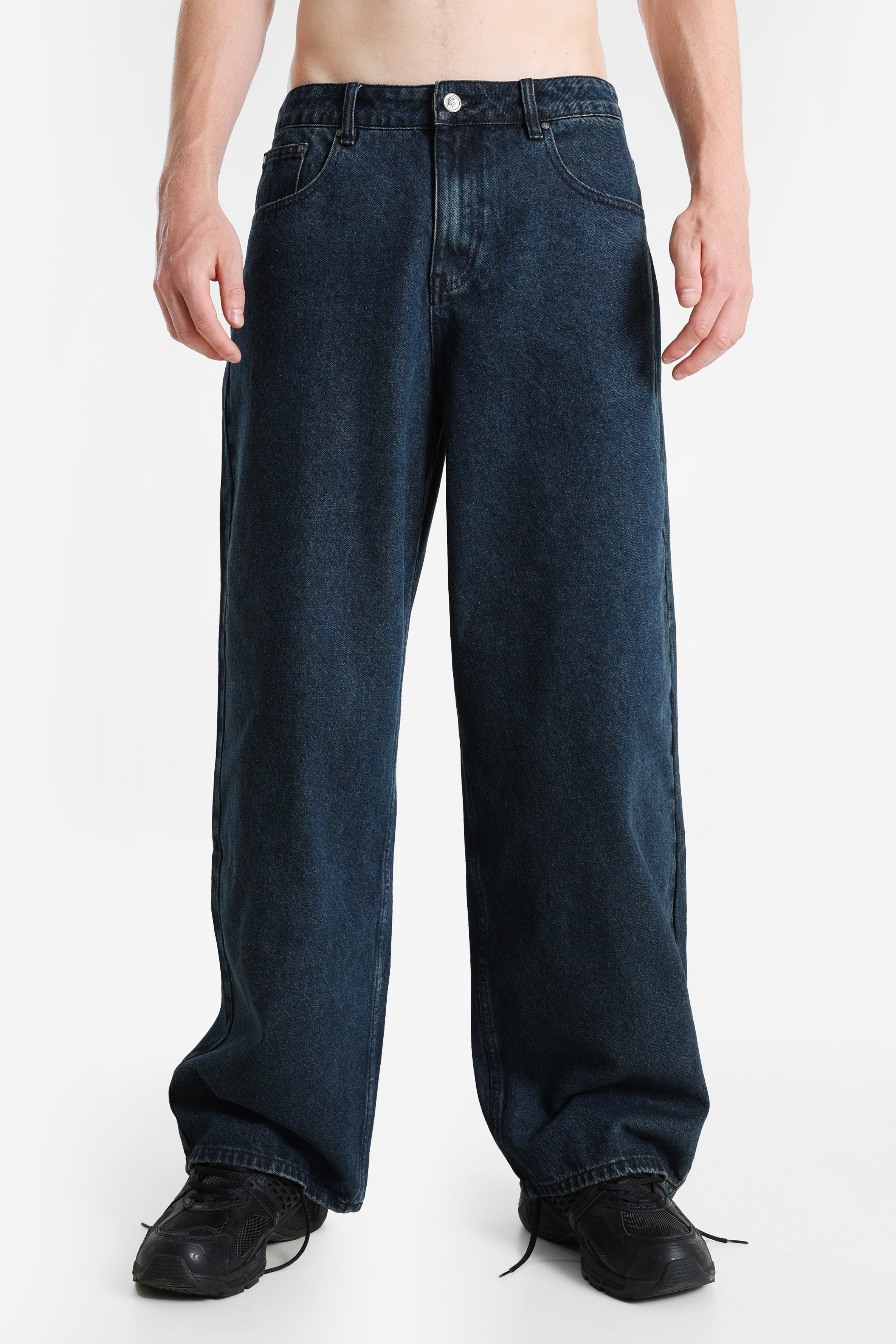 Jeans a vestibilità baggy - Bleu foncé