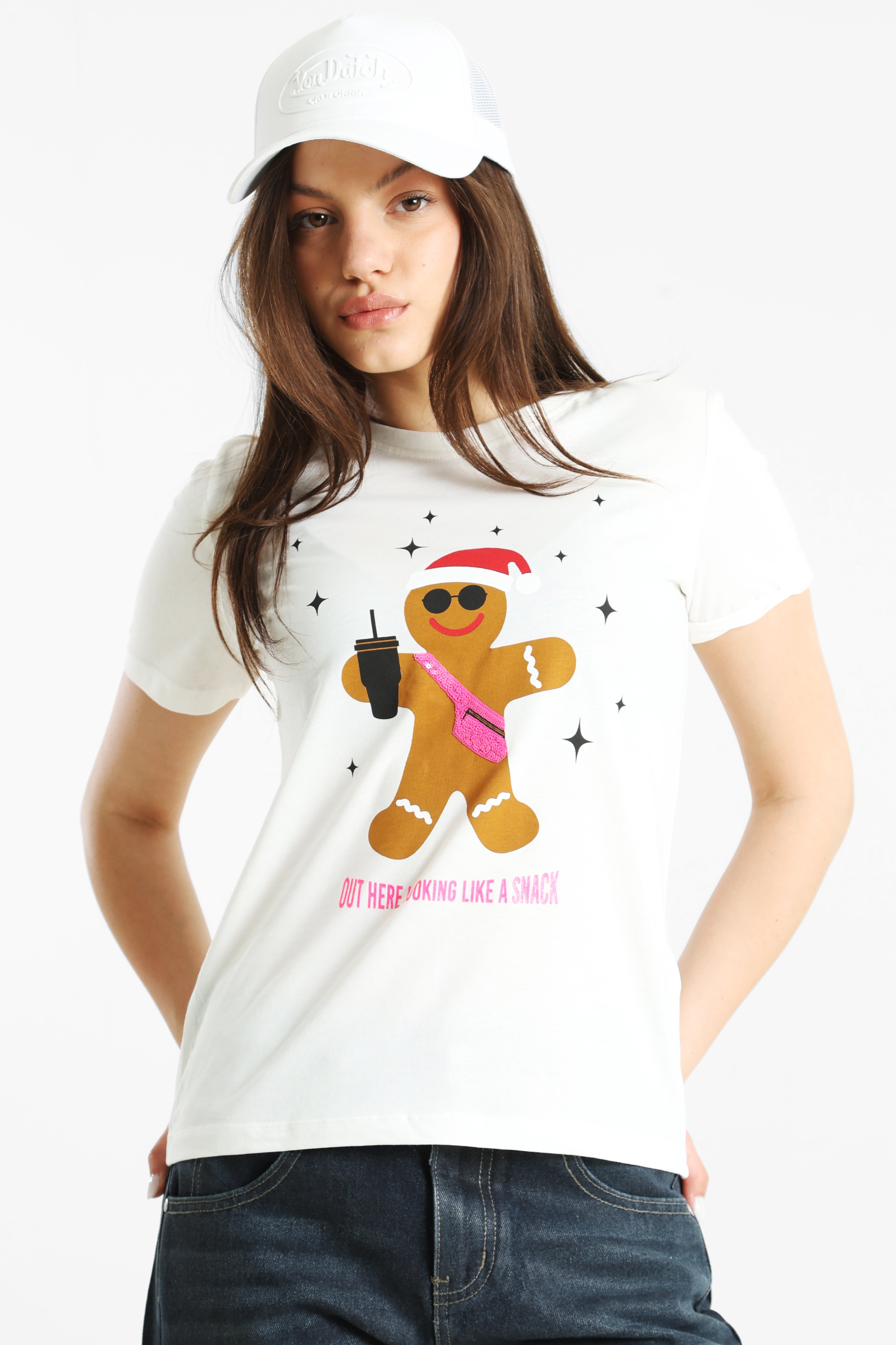 Weihnachts-T-Shirt - Cloud Dancer