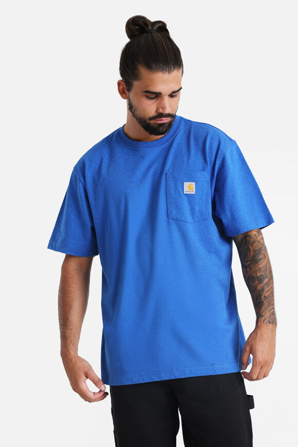 T-shirt surdimensionné Pocket - Bacon Blue Heather