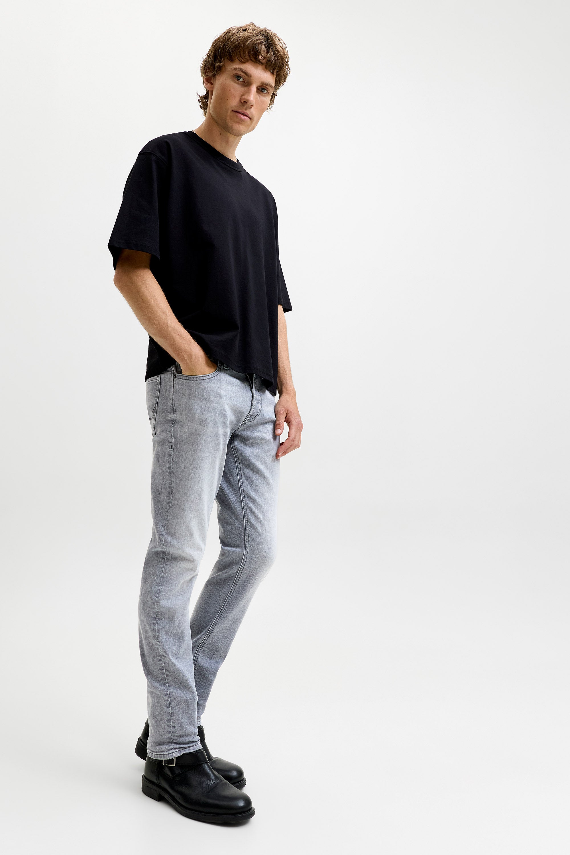 Glenn Slim Fit Jeans L32 - Grey Demin