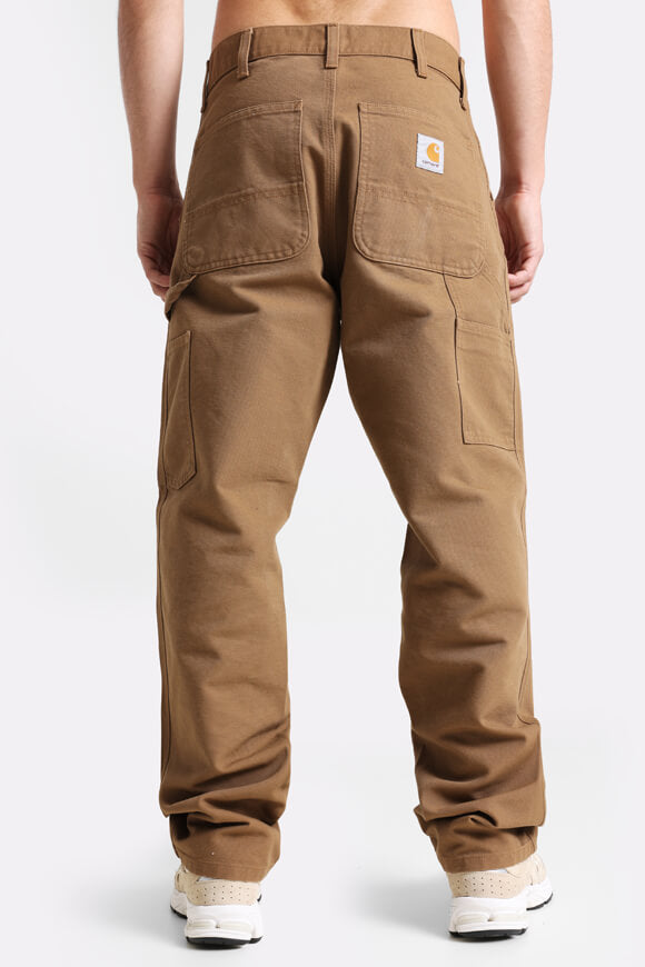 Single Knee Relaxed Straight Fit Jeans L32 - Hamilton Brown