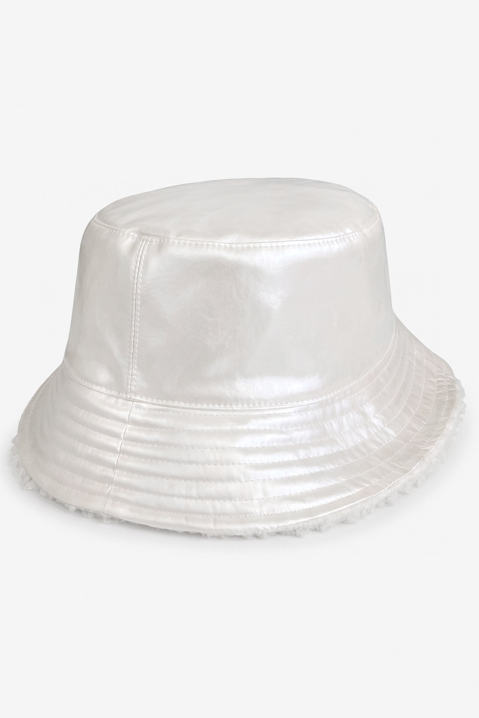Reversible bucket hat - Cream White