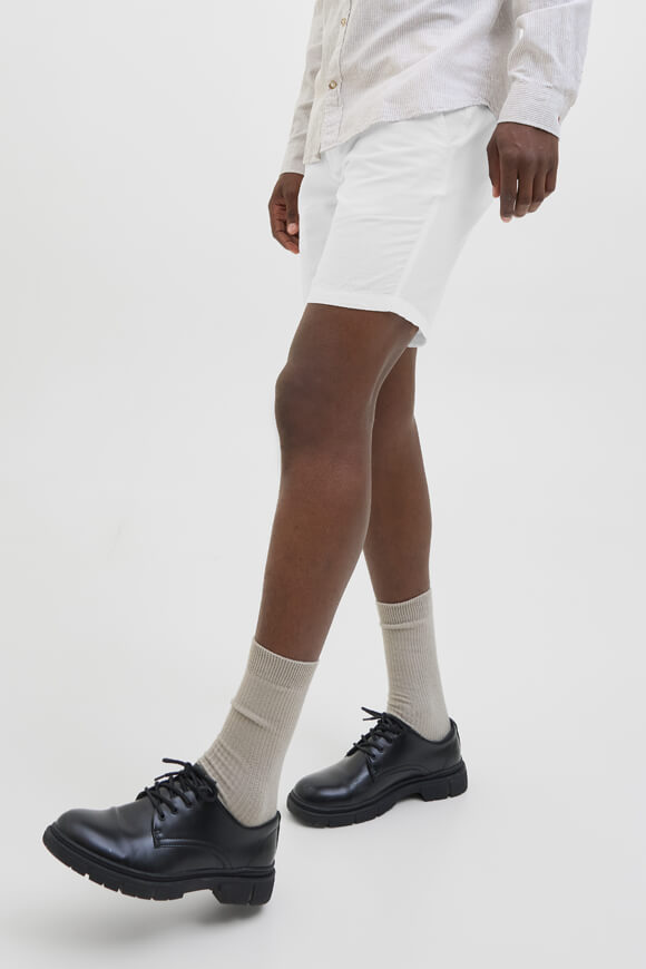 JPSTACE Chino Leinenshorts - White