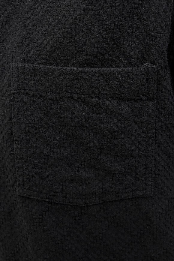 JORTAVIRA Camicia oversize strutturata - Nero