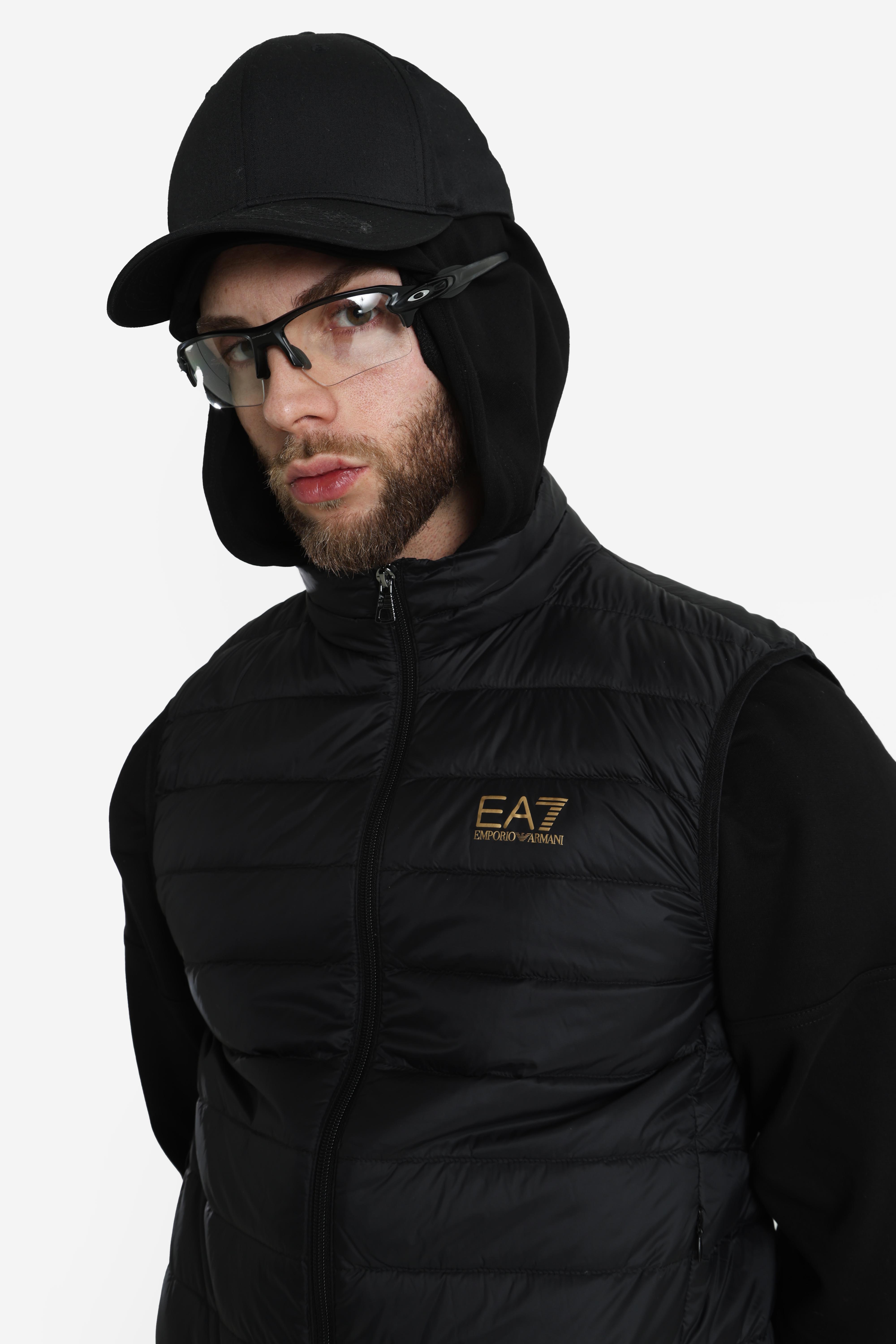 Gesteppte Daunenjacke - Black